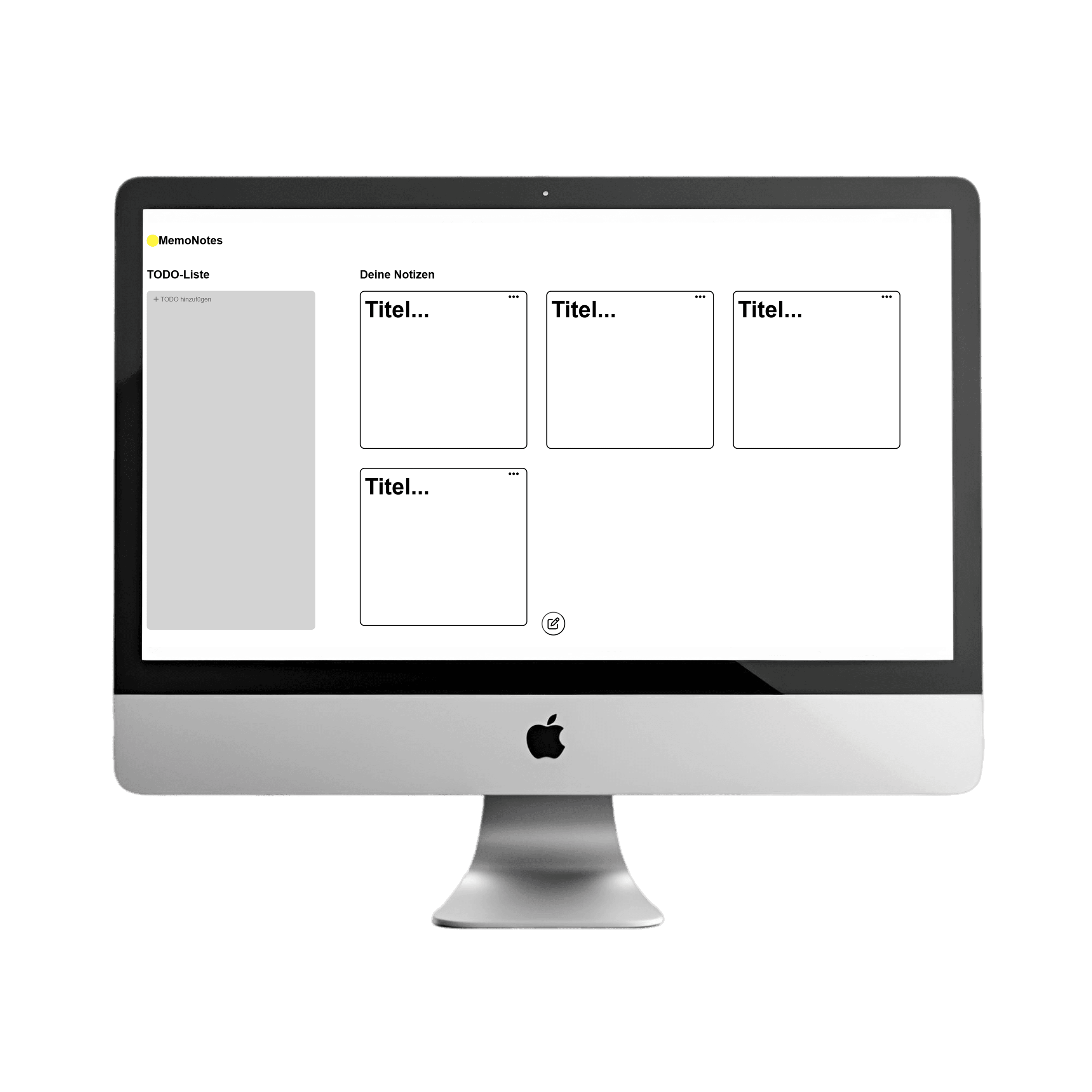 MemoNotes Mockup
